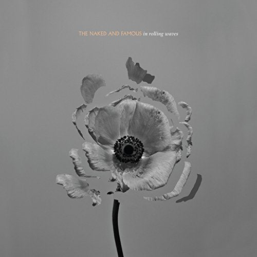 Black and white CD cover with a deconstructed poppy flower.