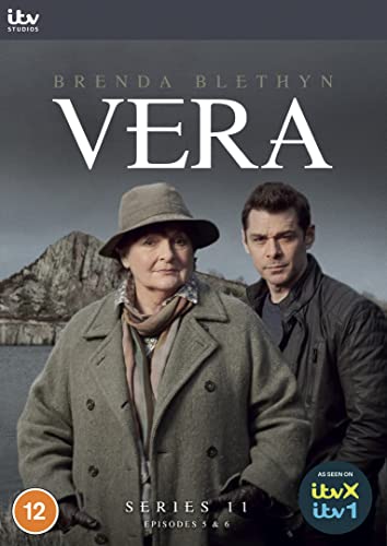 “Vera” Series 11 DVD cover featuring Brenda Blethyn and a male detective.