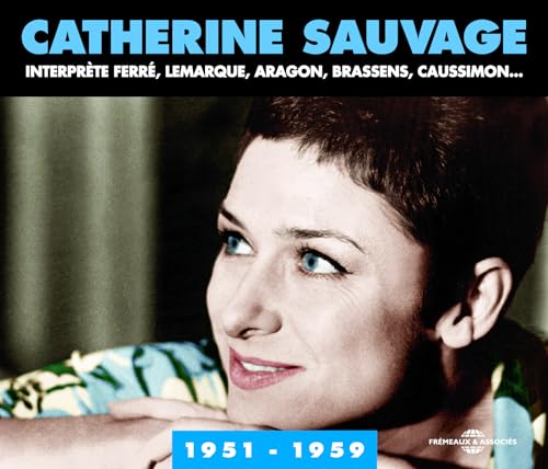 CD cover featuring a portrait of singer Catherine Sauvage, 1951-1959.