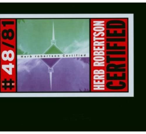 CD cover for Herb Robertson - Certified, with abstract green and purple design.