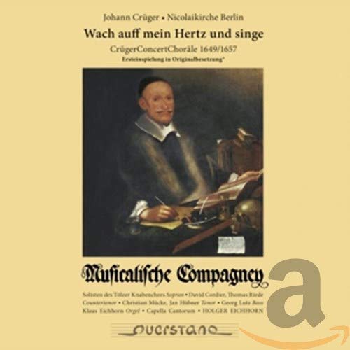 CD cover: portrait of a man with sheet music and ornate text.