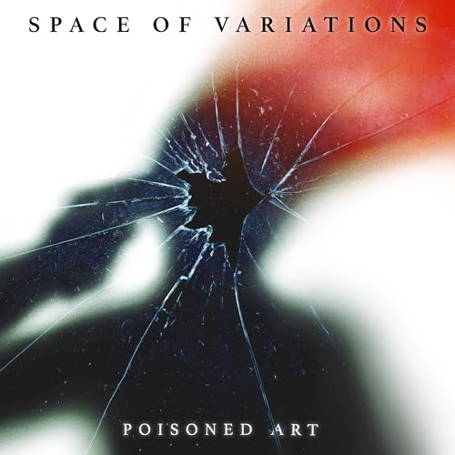 CD cover with cracked glass effect, dark and light color scheme.