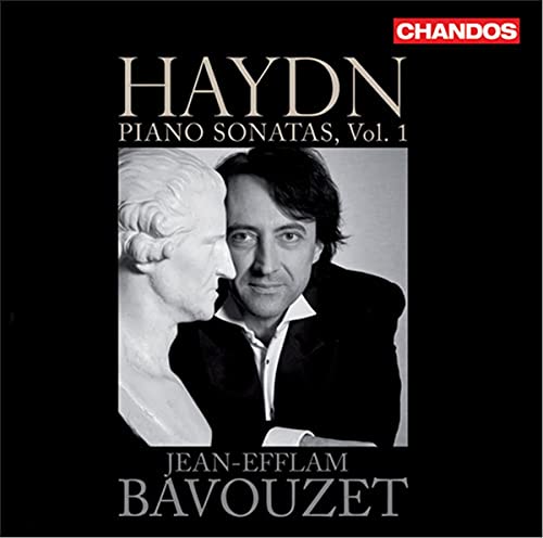 CD cover featuring pianist Jean-Efflam Bavouzet and a classical bust.