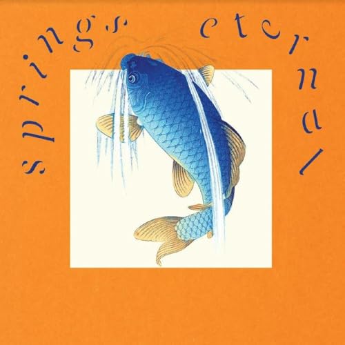Orange album cover featuring a blue koi fish with flowing white lines.