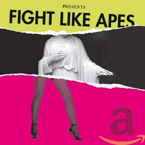 CD cover: collage of a statue’s torso and legs on a split background.