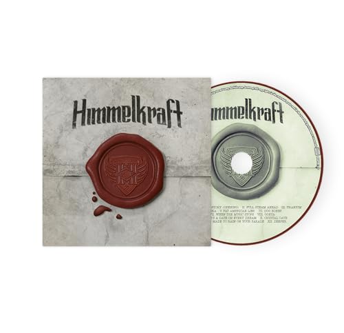 CD case and disc for the album "Himmelkraft" with a wax seal design.
