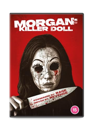 DVD cover for "Morgan: Killer Doll" featuring a doll with a knife.