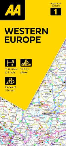 AA Road Map Western Europe : 1