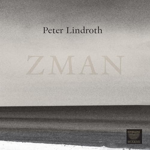 CD cover for Peter Lindroth’s “ZMAN” with textured gray background.