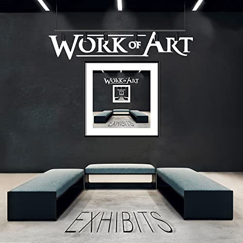 CD cover with a framed artwork image in a minimalist gallery space.