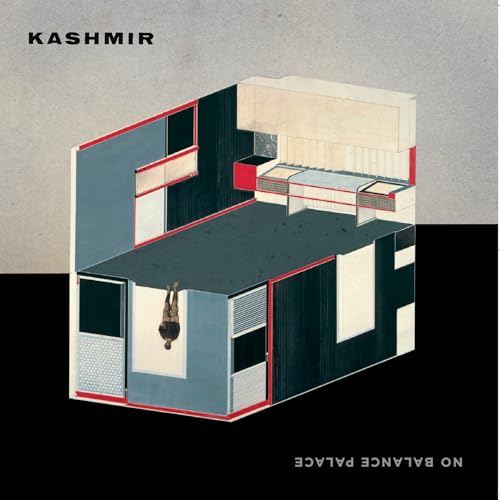 Kashmir album cover: architectural illustration with a falling figure.