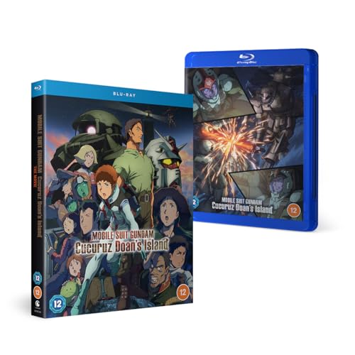 Mobile Suit Gundam: Cucuruz Doan's Island Blu-ray case and cover art featuring anime characters.