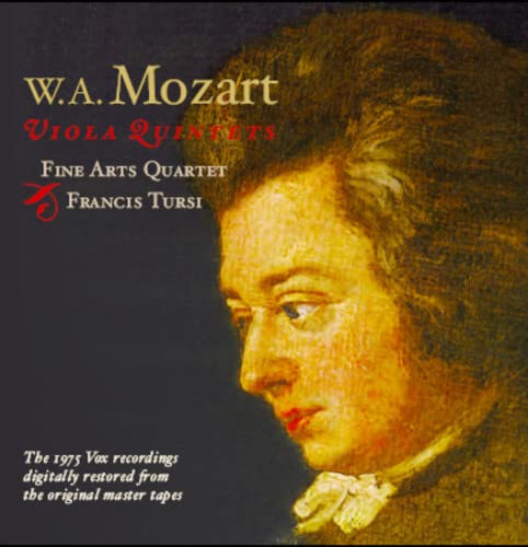 CD cover featuring a portrait of Mozart and text details.