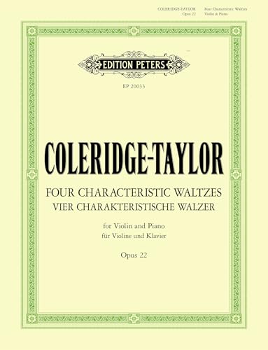 Four Characteristic Waltzes Op. 22