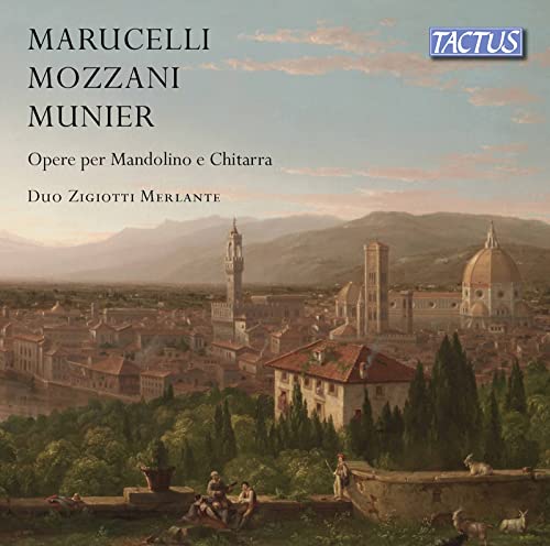 CD cover featuring a landscape painting of Florence, Italy, and composer names.