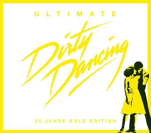Yellow "Dirty Dancing" CD cover with silhouettes of a dancing couple.