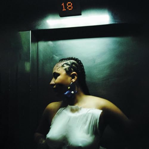 Delilah Holliday album cover: woman in an elevator, looking right.