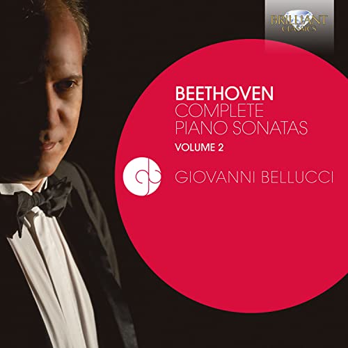 CD cover: pianist Giovanni Bellucci, Beethoven piano sonatas, Volume 2.
