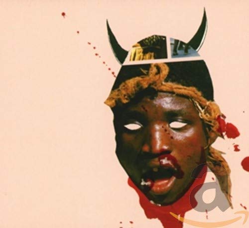 CD cover: face with horns, white eyes, and red splatters.