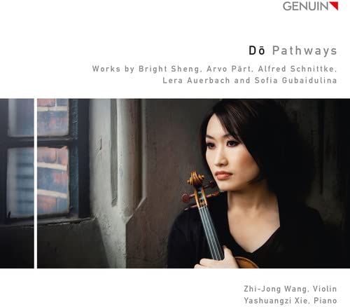 CD cover featuring violinist Zhi-Jong Wang and window detail.