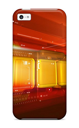 Vinyl record cover with abstract orange and red geometric design.