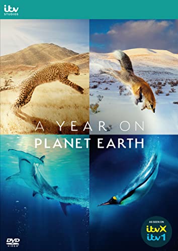 DVD cover featuring a cheetah, arctic fox, and dolphins in nature.