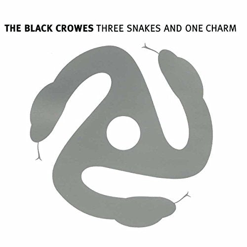 Album cover for The Black Crowes’ “Three Snakes and One Charm” featuring snakes.