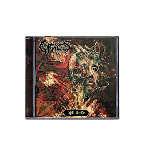 CD case with a disturbing, detailed illustration of a demonic face.