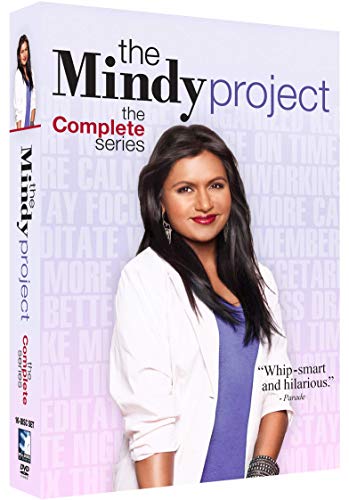 DVD cover for "The Mindy Project" complete series featuring Mindy Kaling.