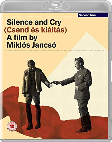 “Silence and Cry” Blu-ray cover featuring two men in a tense standoff.