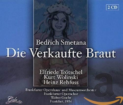CD cover for Smetanaās āDie Verkaufte Brautā opera, featuring a womanās portrait.