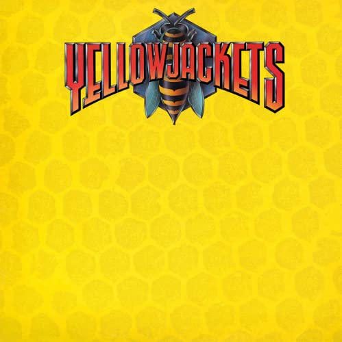 Yellowjackets CD cover with a yellow honeycomb background and wasp image.