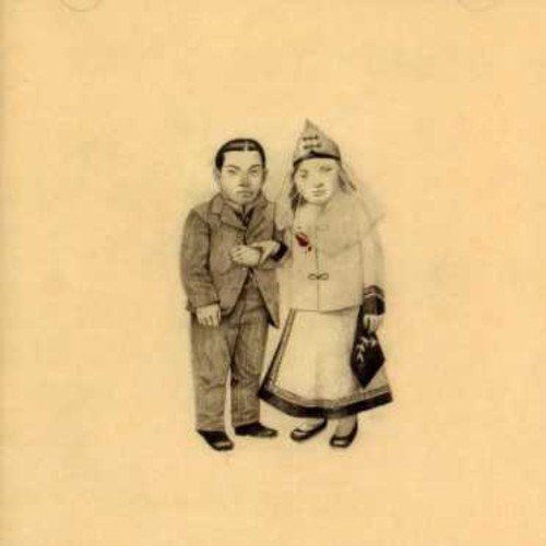 Pencil drawing of a man and woman in vintage clothing, facing forward.