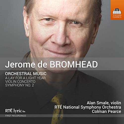 CD cover featuring portrait of composer Jerome de Bromhead.