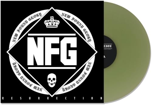 New Found Glory “Resurrection” vinyl record, green with black label.