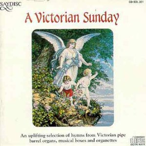 CD cover: angel with children in a garden scene.