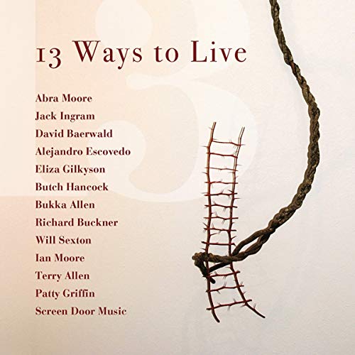 CD cover for “13 Ways to Live” featuring a rope ladder illustration.