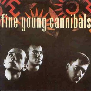CD cover for Fine Young Cannibals featuring three men’s faces.