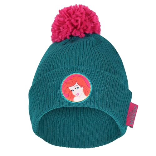 Disney Little Mermaid - Ariel and Friends (Pom Beanie) (Unisex Teal Beanie Pom) One Size