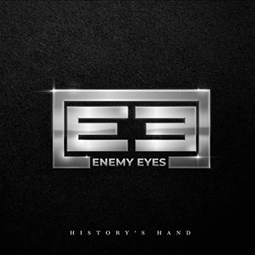 Black background with silver “EE” logo and album title “Enemy Eyes.”