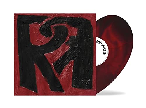 Rosalía & Rauw Alejandro vinyl record with red cover and disc.