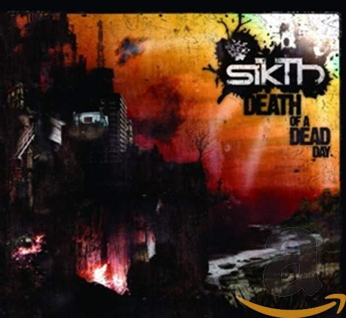 CD cover for Sikth’s “Death Of A Dead Day” with dystopian imagery.