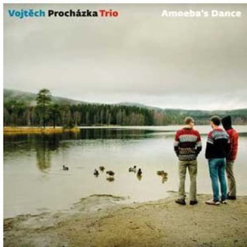 CD cover: three people stand by a lake with distant hills.