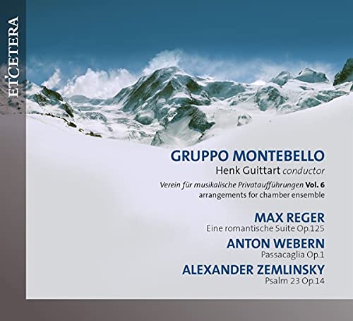 CD cover for "Gruppo Montebello Vol. 6" with a snowy mountain backdrop.