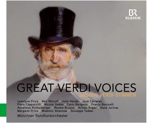 CD cover featuring a portrait of Giuseppe Verdi in a top hat.
