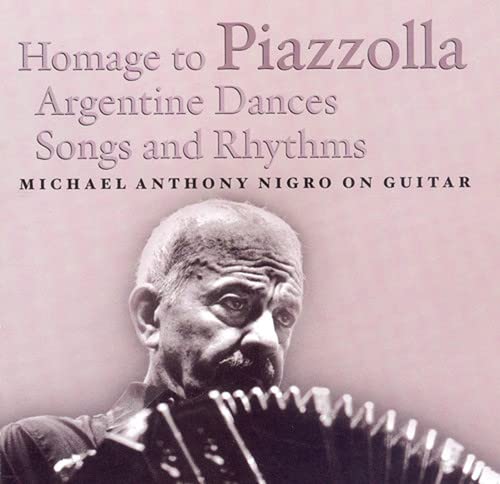 CD cover: black and white portrait of a guitarist with an accordion.