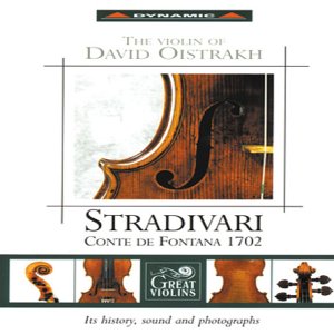 CD cover featuring a photograph of a Stradivari violin and details.