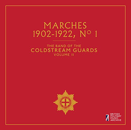 Red CD cover with gold emblem and text: "Marches No 1, Coldstream Guards".