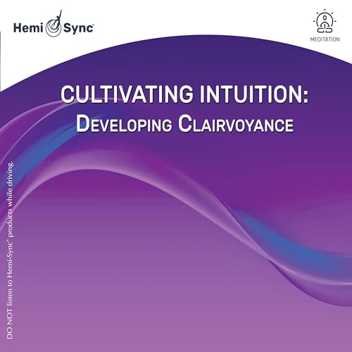 CD cover for "Cultivating Intuition: Developing Clairvoyance" with purple waves.