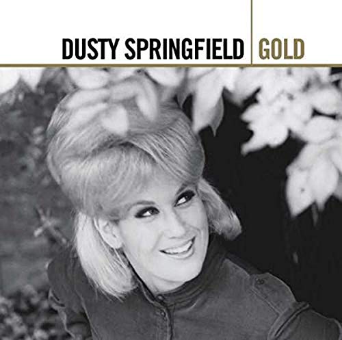 Dusty Springfield’s “Gold” CD cover featuring a portrait of the singer.